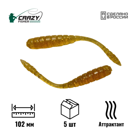Червь Worm 4" 102 мм C3 с аттрактантом